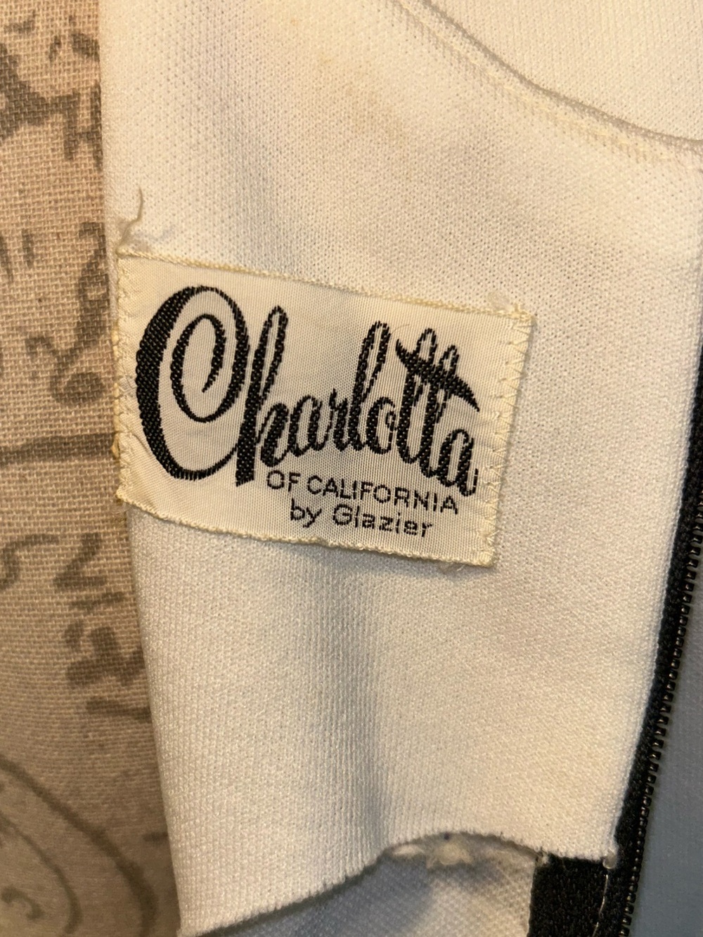 Vintage 60s Graphic Mod Sleeveless Shift Dress by Charlotta of CA by Glazier - Picture 6 of 7